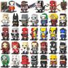 MOOXI Superhero Brickheadzed MOC Brick Movie Figure Doctor Doom Witch Kingpins Scale Model Compatible Building Block Toy Children Gift Present