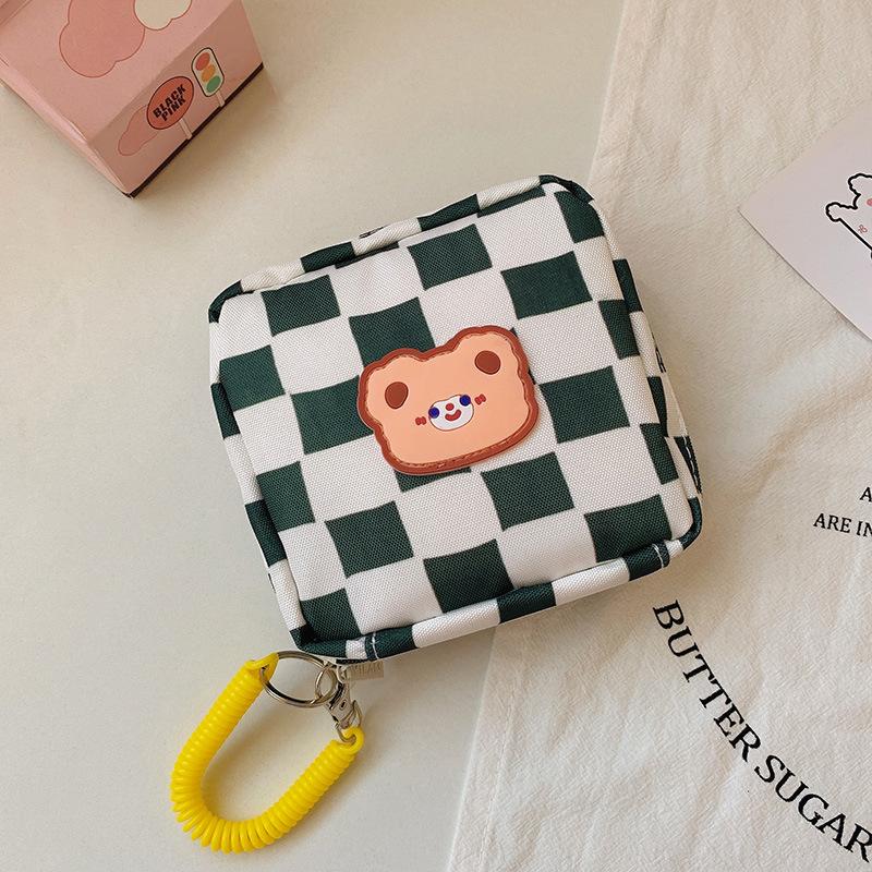 Mini Women Cosmetic Bag Cute Floral Small Makeup Bags Toiletry Organizer Female Coin Card Storage Purse Make Up Case Bag