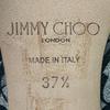 Ausgezeichnete JIMMY CHOO Stiefeletten MARINDA 65 Monogramm Silber Damen 37.5 Gebraucht