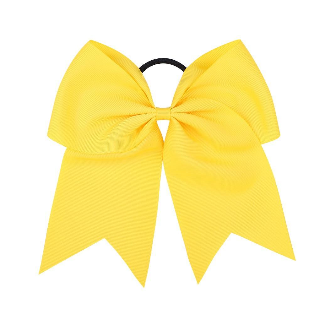 

Vibrant Solid Color Hair Bows - Elastic Hair Ties for Women - Hair Accessories with Rope Design, Easy to Use, and Comfortable Wear жовтий