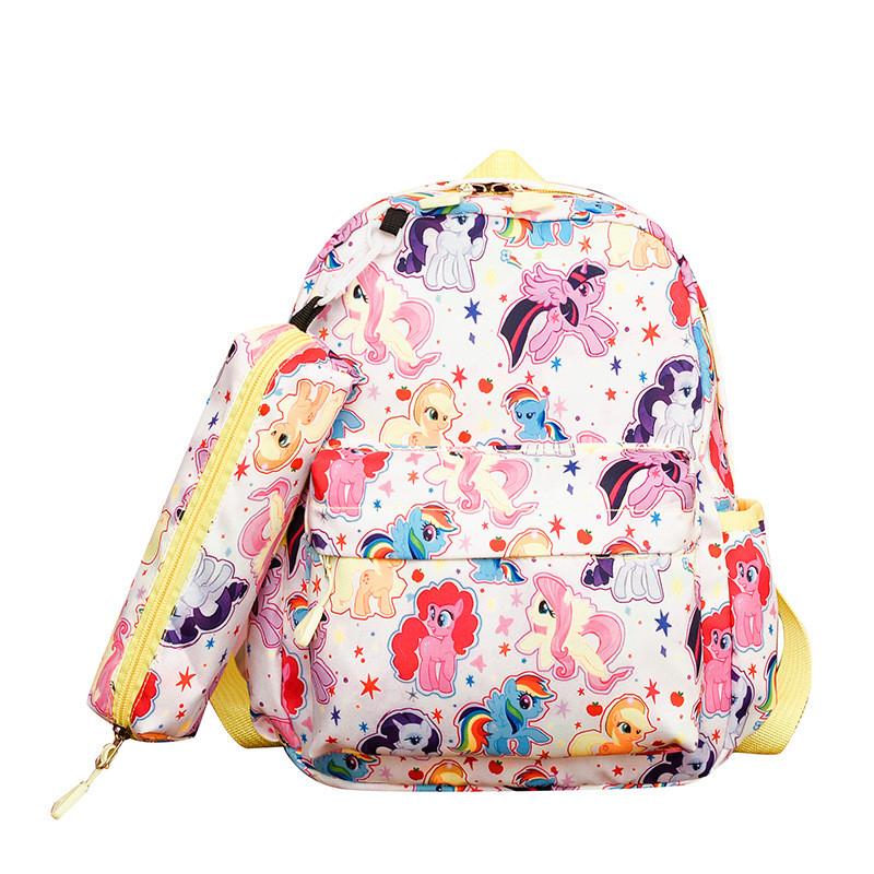 

My Pony Cute Melody Pompompurin Rabbit Sheep Horse Pattern Backpack Children Pink Pony