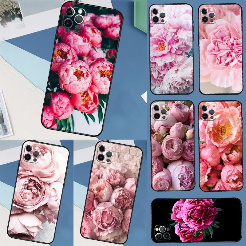 Elegant Pink Purple Peony Flower For Xiaomi Redmi Note 14 10 11 12 13 15 Pro Plus Case Cover For Redmi 15 15C 14C 10C 12C 13C