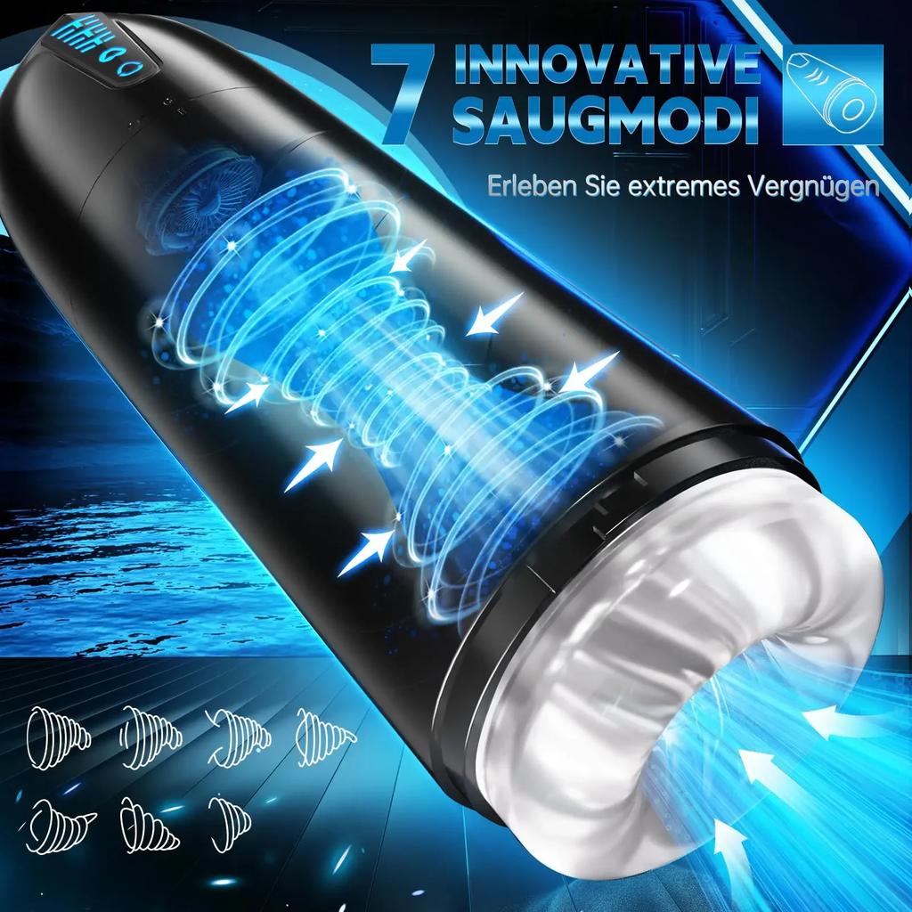 Automatic Sucking Male Mastubator Blowjob Vibration Masturbation Cup 3D Realistc Vagina Pocket Pussy Adult Sex Toys for Man