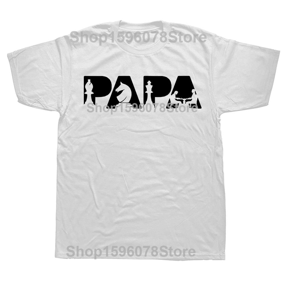 Chess Father Funny Dad Chess Father T Shirts Short Sleeve Birthday Gifts Mens Clothing Fashion Casual Loose Oversized T Shirt