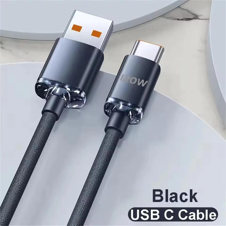 111W Cable Super Fast Charging Cable TypeC-C Cord Quick Charge Phone Data Cord USB A to Type C Cables For Xiaomi iPhone Samsung