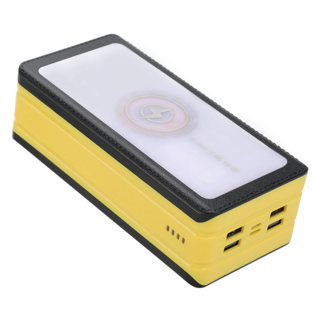 Solar Power Bank 60000mAh 66 LEDs 4 USB Ports Portable Solar Charger Power Bank for Outdoor Camping