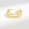 Minimalist Open Index Ring For Women Chic Simple Adjustable Band Versatile Fashion Jewelry Elegant Cold Accessory