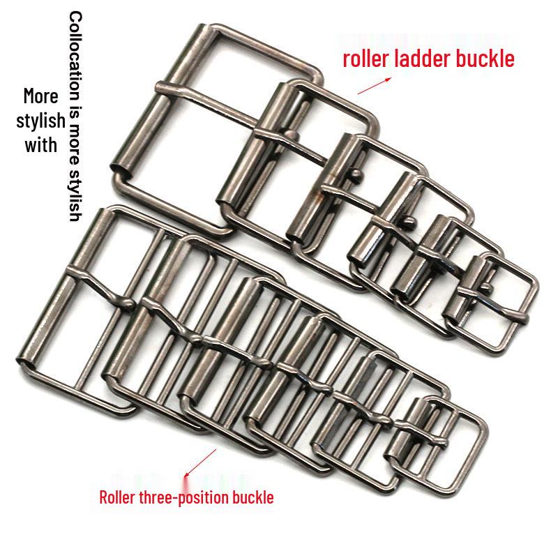 Handmade Metal Pin Roller Buckle: DIY Hardware & Adjustment Accessories