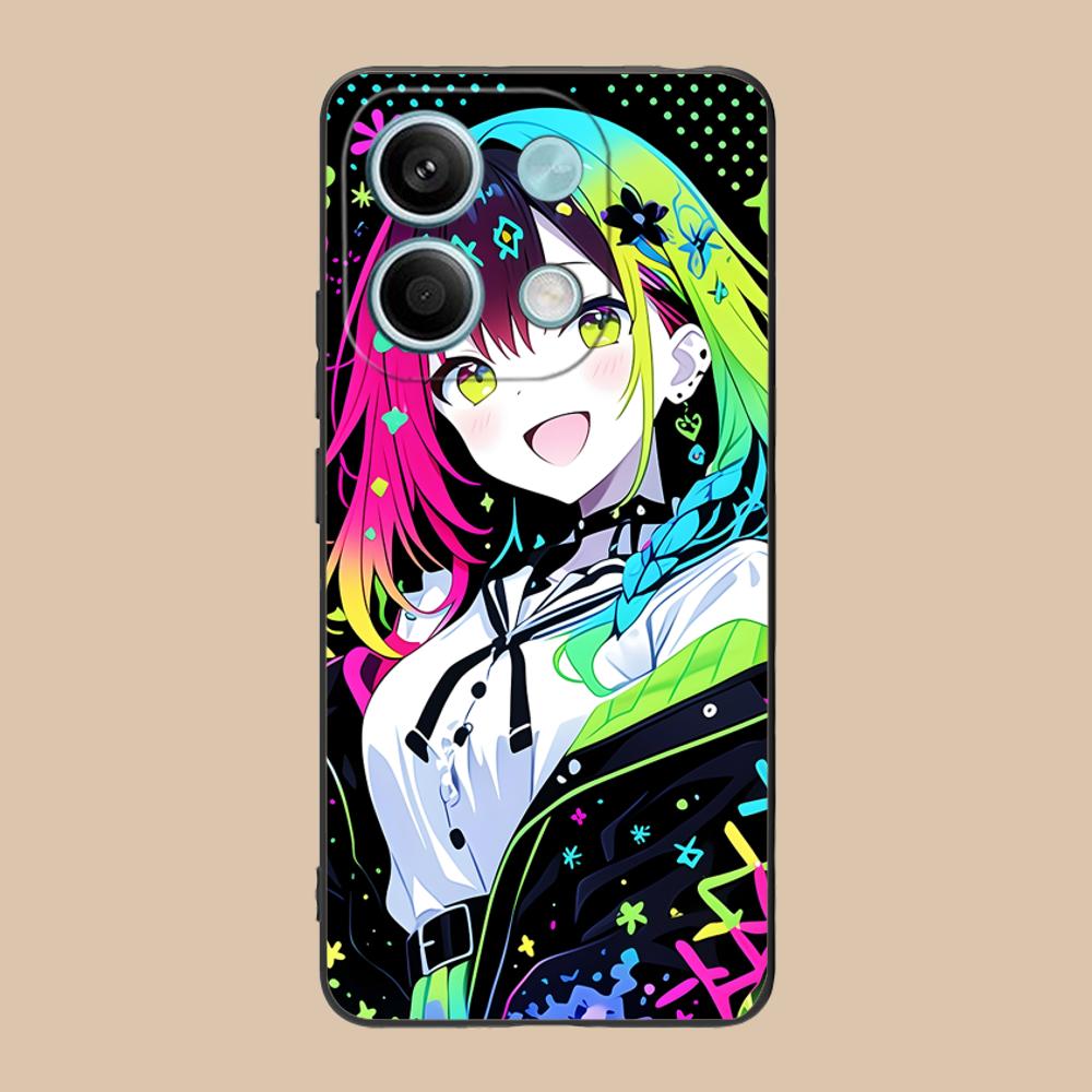 Anime Punk Girl Phone Case for POCO M6 M5 M4 M3 X7 X6 X5 X4 X3 F6 F5 F4 Pro GT 5G Colour Printing Protective Pretty Luxury Cover
