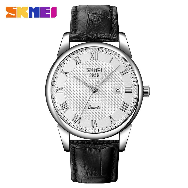 SKMEI 9058 Top Brand Couple Quartz Watch Date Watch Men's and Women's Fashion Leisure Waterproof Calendar Business Watch Reloj