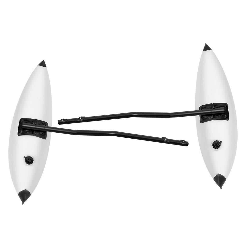 2x PVC Inflatable Outrigger Kayak Canoe Fishing Boat Float Tube Stabilizer Kit Adjustable Arm Length for Kayaks, Canoes, Boats
