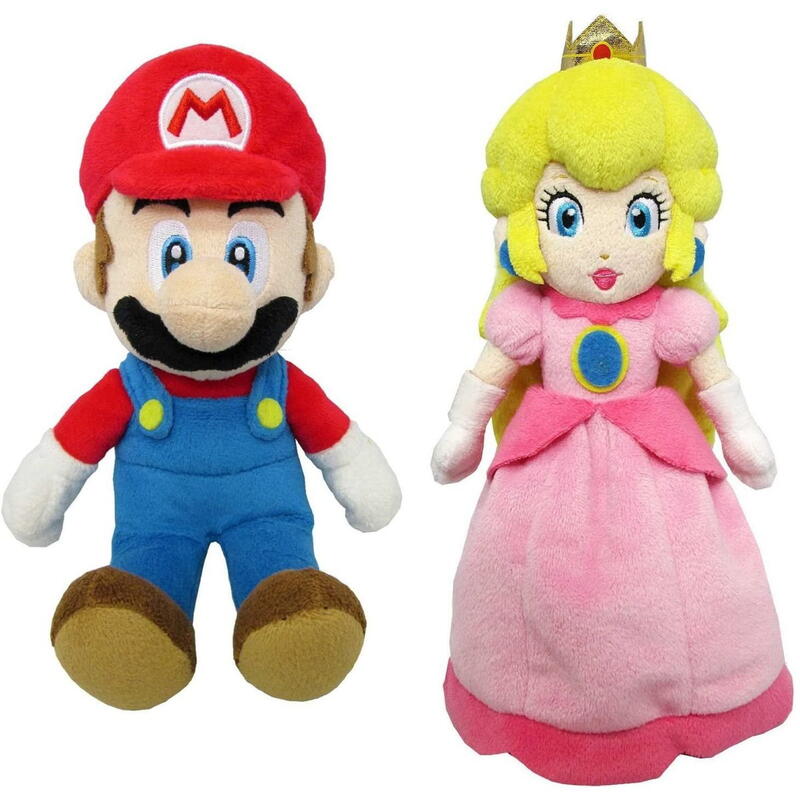 2-piece set plush toys Super Mario Peach S size goods birthday present children boys girls gift elementary school students character kids merchandise
