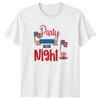 Party Night Fourth Of July Patriotic Mens T-Shirt Womens Graphic Tee