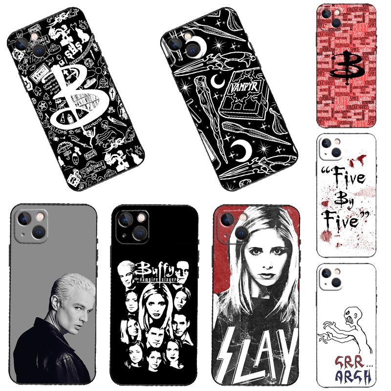 Buffy the Vampire Slayer Phone Case For iPhone 16 15 14 13 12 11 Pro Max Plus Mini XR 16e Funda Silicone Back Cover