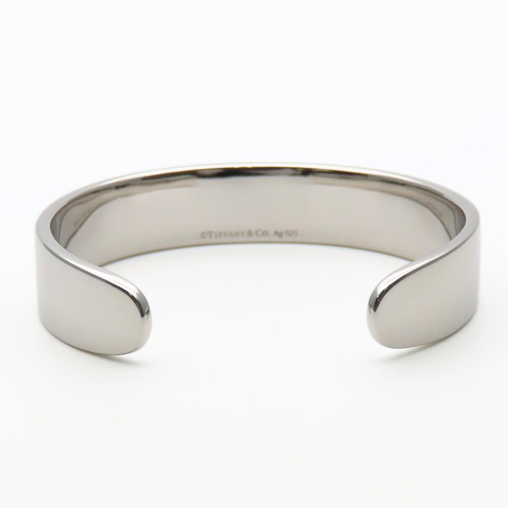 Used TIFFANY&Co. bracelet Narrow cuff Return to Silver925/diamond 31.7g Silver 2PD