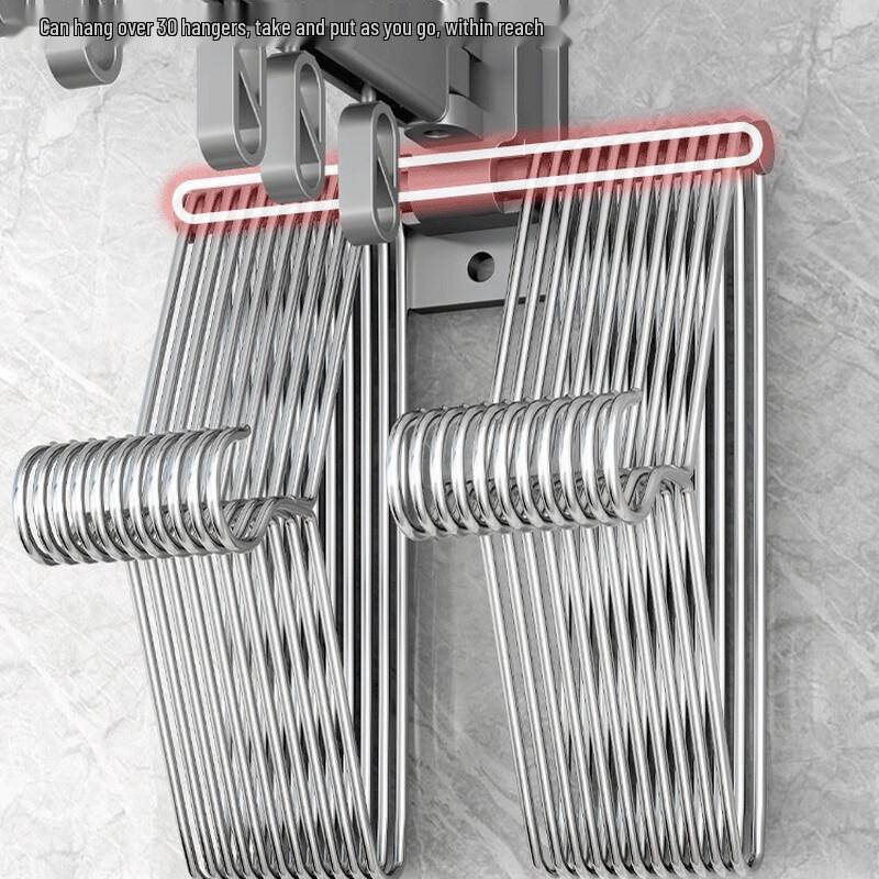 DANLE Faltbarer Wandmontierter Ausziehbarer Wäscheständer