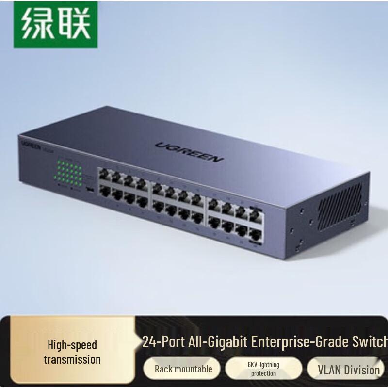 

UGREEN 24-Port Gigabit Ethernet Switch