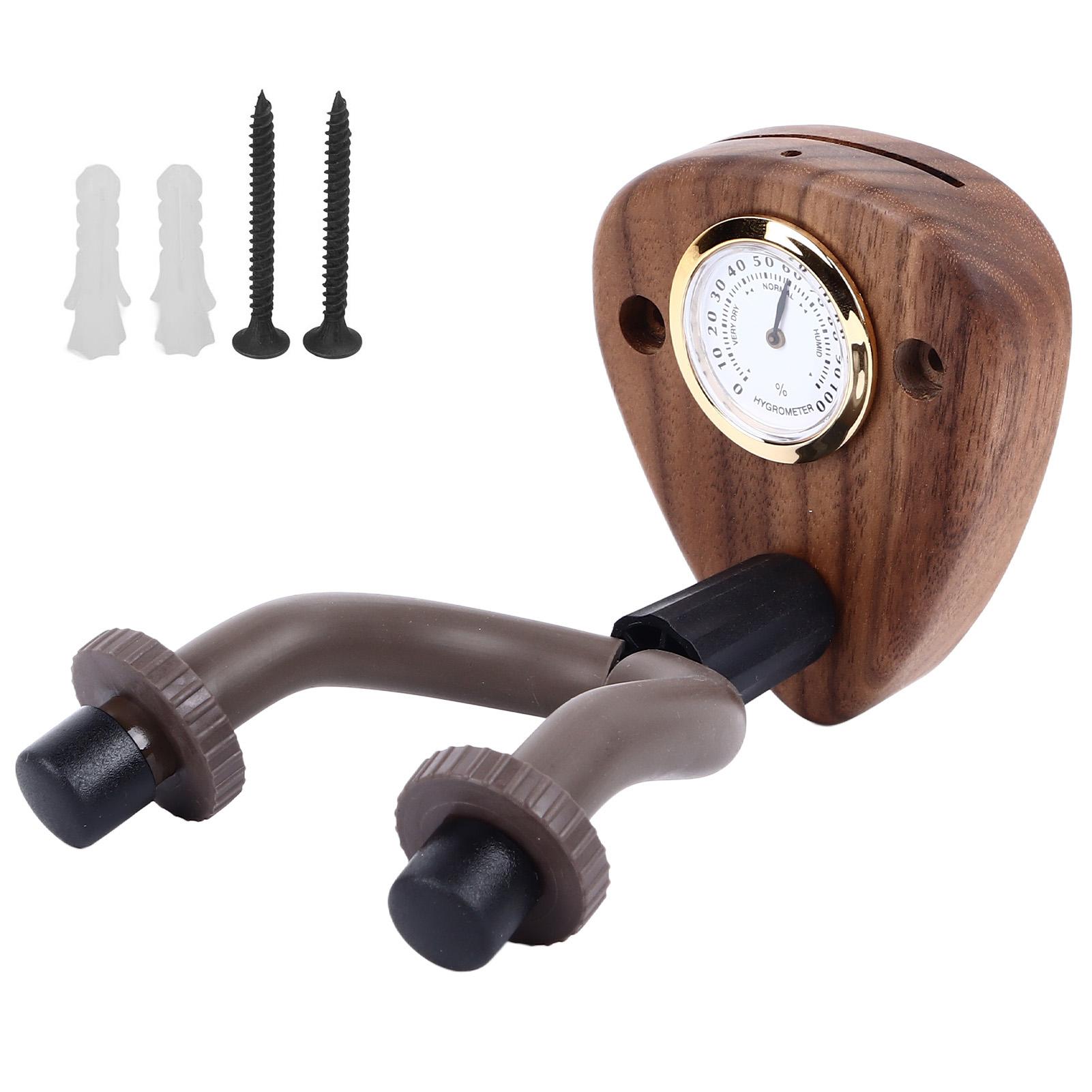 

Guitar Neck Hanger Wall Mount Hook Stand with Wooden Base String Instrument Holder for Bass Banjo