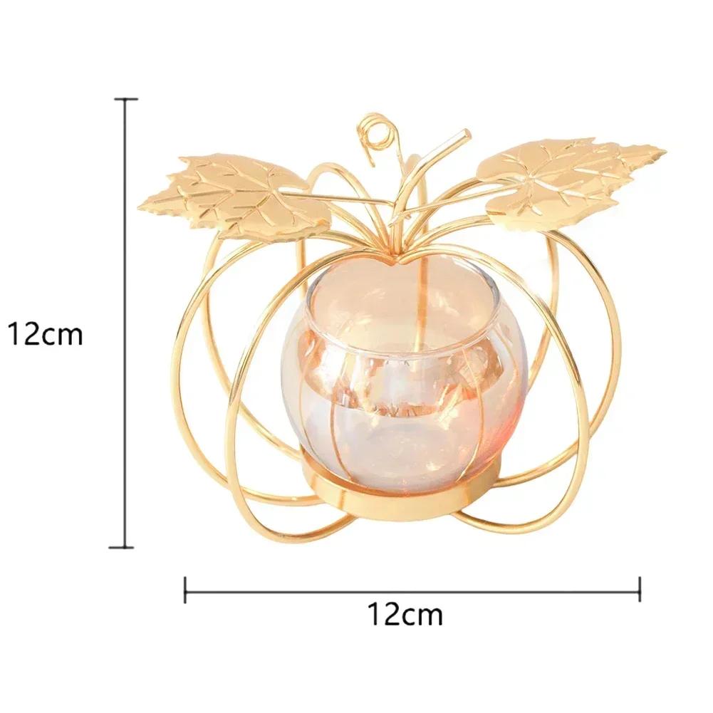 Home Decor Christmas Candle Holder Gold Black Candle Holder Lightweight Iron Stylish Statement Decoration Supplies