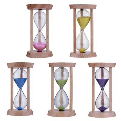 Kreative Holz-Sanduhr 3 Minuten Sanduhr Sanduhr Kinder Zahnbürsten-Timer Heimdekoration Kindergeburtstagsgeschenk
