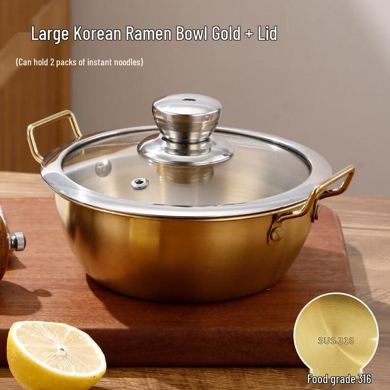 Korean-style 316 Stainless Steel Instant Noodle Bowl