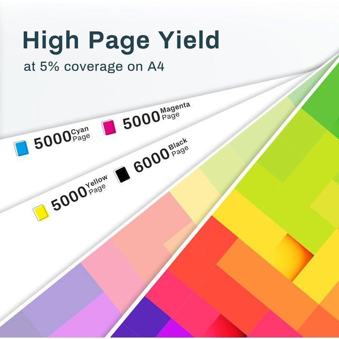 Cartouche Compatible - 1GOLD - LC427 XL - Pour Brother MFC-J5955DW - Encre Noir - Pack de 1