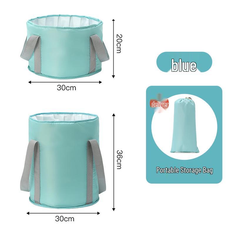 Portable Insulated Foldable Foot Bath Bucket - Travel-Friendly and Deep for Household Use