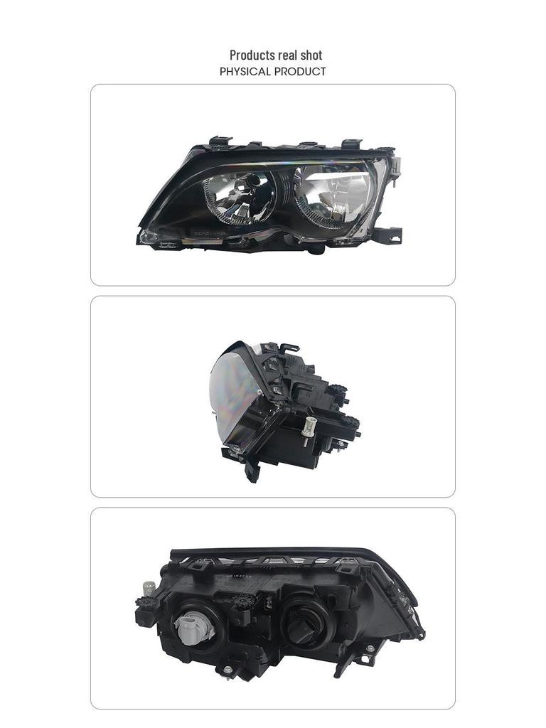 Compatible Headlight for BMW 3 Series E46 (Part Numbers: 63127165769/63127165770)