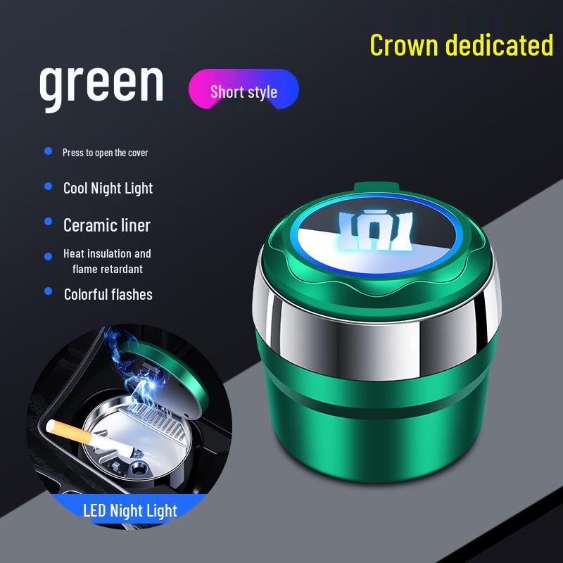 Toyota Crown Lu Fang ROYAL Car Ashtray with Multicolor Ambient Light for Car and Home Use