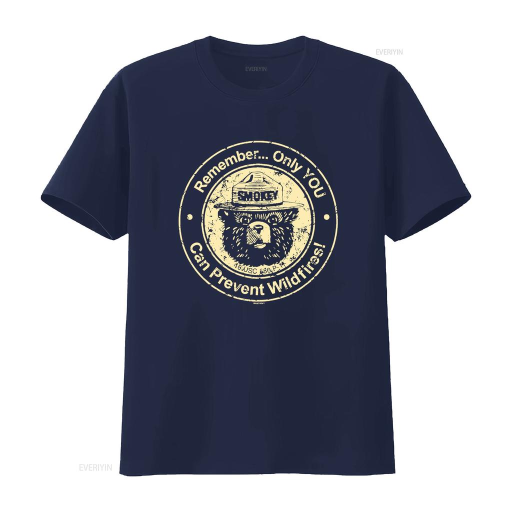 Smokey Bear Only You Can Prevent Wildfires T Shirt For Size S 5xl Vintage Soft Stylish Homme Slightly Versatile
