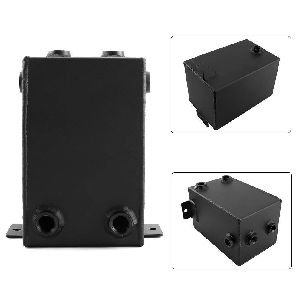 3L Racing Car Fuel Surge Tank Can Aluminum Automobile Repacking Tools Universal Black