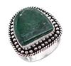 Green Aventurine Natural Gemstone Silver Plated Ring US Size-7.75 R 653