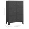 VidaXL Industrial Storage Chest Anthracite 75x40x115 Cm Metal 339630