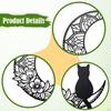 Black Decor Cat Silhouette Minimalist Modern 11.81inch Wall for Indoor Bedroom Balcony Corridor