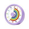 60 Minutes Countdown Alarm Clock Round/Square Kitchen Timer Cartoon Visual Timer  Reading Room