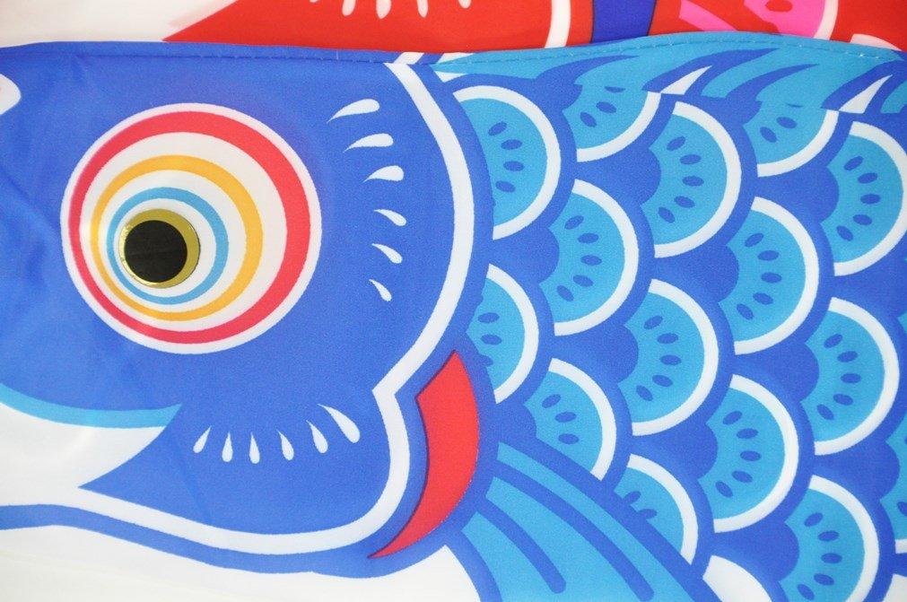 Hidemitsu Doll Workshop Miniature Koi Nobori Yuzen Full Set with Mounting ZC734285P1 (Carp Streamer), Pattern, 1m, Hardware,