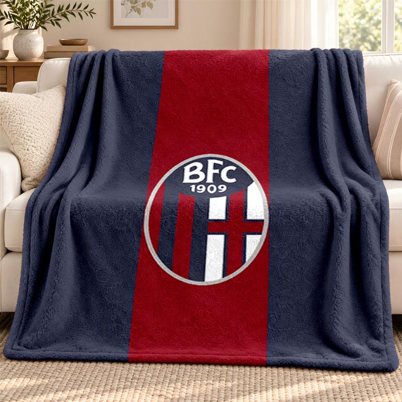 Bologna Football Club blanket Flannel Blanket Soft Cozy Plush Throw for Sofa Bed Lightweight Home Decoration Outdoor camping