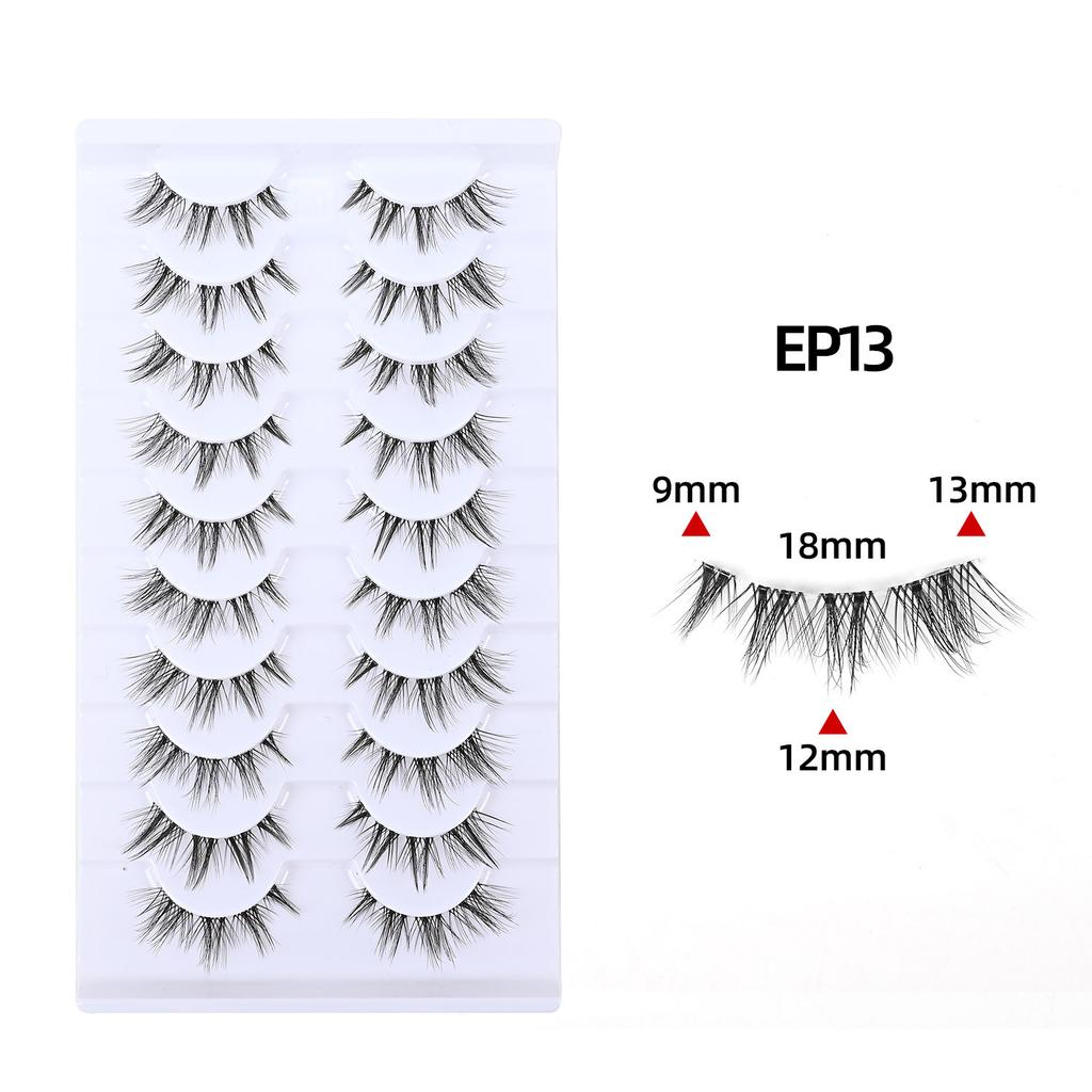 Whole One-piece False Eyelashes Hard Stems Natural Thick COS Thai Makeup Little Devil Daily 2026