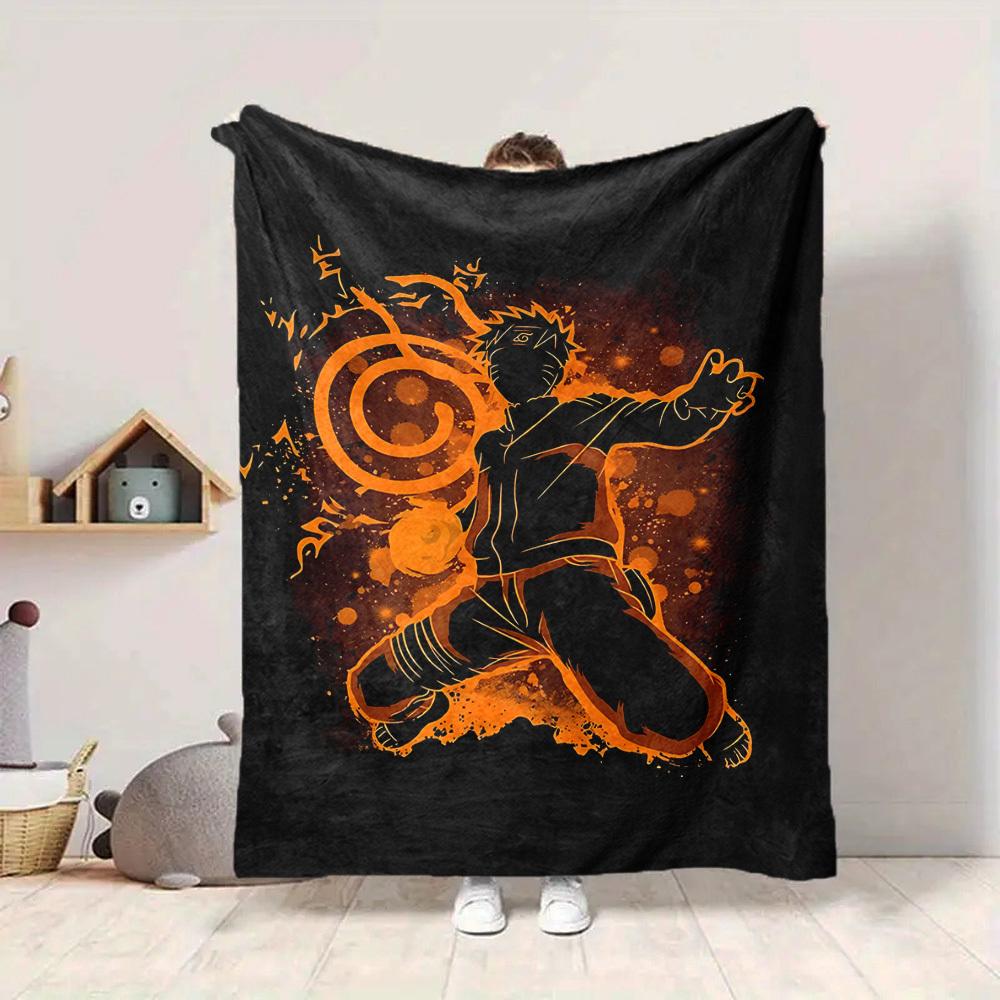 1pc Naruto Sage Mode Flannel Throw Blanket HD Printed Lightweight Soft Warm All Season Blanket for Sofa, Bed, Travel, Camping Machine Washable