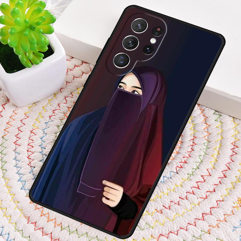 Islamic Arabic Hijab Girl Silicone Phone Case For Samsung Galaxy Note 10 Pro S26 S25 S24 S23 S22 S21 Plus S25Ultra Capa Cover