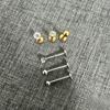10PCS F136 Ttianium Piercing Labret Lip Stud Ring CZ 16G Internal Thread Stud Earring Ear Tragus Cartilage Helix Daith Jewelry