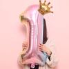 32inch 0-9 Number Crown Aluminum Film Balloon Birthday Party Wedding Supplies