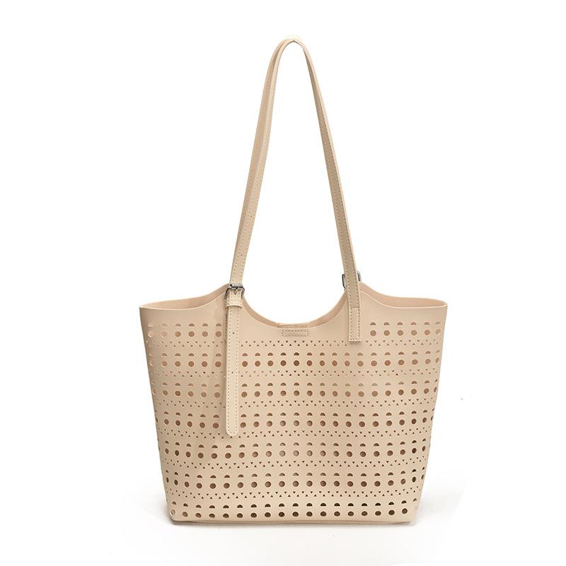 Large-capacity Hollow Bag Women's Summer New Versatile Shoulder Mother and Child Bag Casual Class Tote Bag