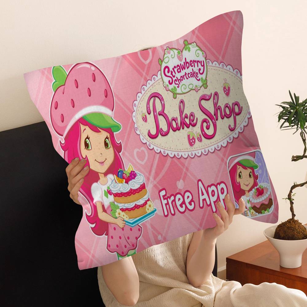 S-Strawberry S-Shortcake Pillow Anime Pillow Sofa Bed Head Pillow Cover Cushion Cover 45x45 cm Fashion