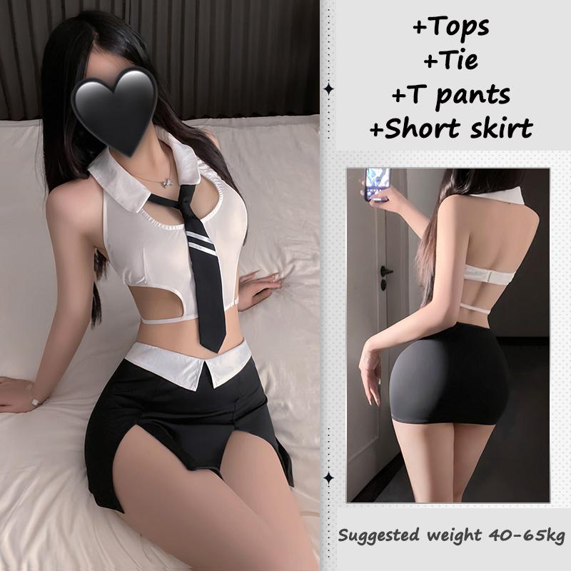 Erotic Cosplay Lingerie Sexy Secretary Skirt Adult Sex Lingerie Set Teacher Role Play Costumes Women Porno AV Actress Temptation