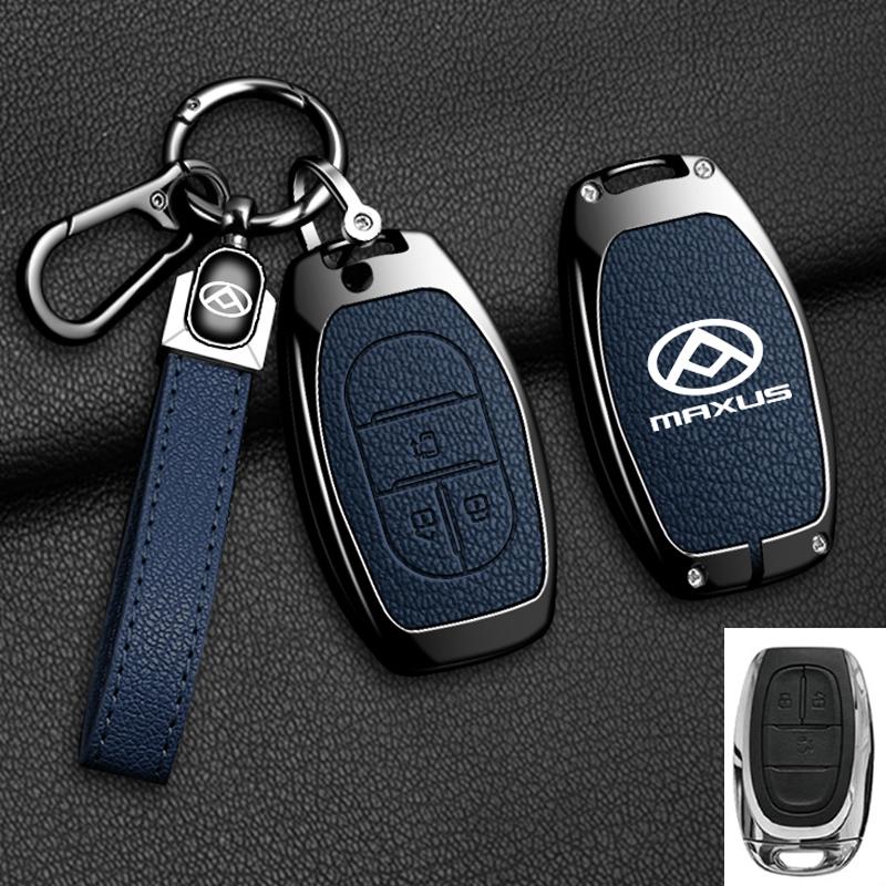 Zinc Alloy Leather Car Key Case Cover For Maxus G50 Plus D60 G10 G20 RV V90 T60 T70 EUNIQ5 Auto Key Shell Keychain Accessories