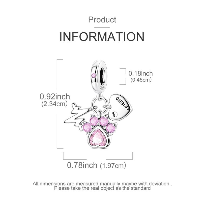 Charm S Copper Original Lucky Gift Charms Beads Fit Pendant Charm Bracelet Dangle For Women Diy Fine Jewelry Making