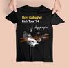 Nuova Rara Maglietta Nera Unisex Full Size Cotone Tour Musicale Rory Gallagher T-Shirt Unisex
