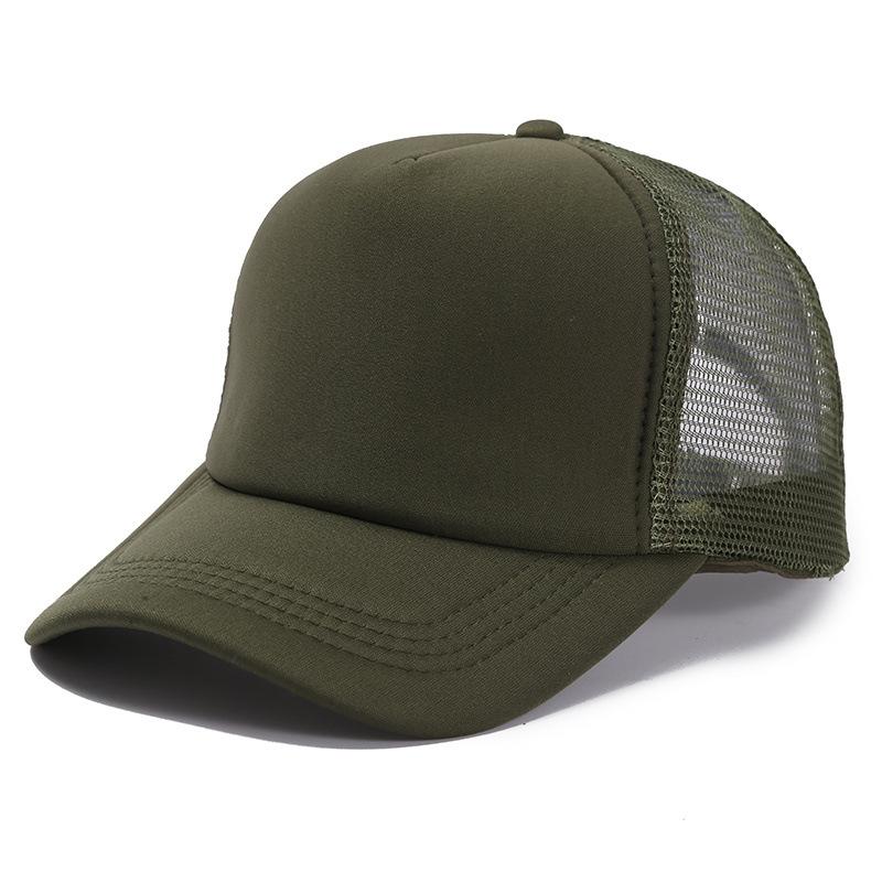Hat Men's Spring Summer Korean Edition Trendy Men's Light Board Mesh Hat Fashion Baseball Hat Versatile Cap Truck Hat Solid Color Women