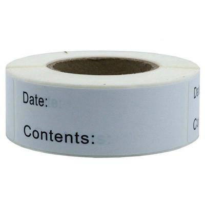 Safe and Easy Food Storage with Our Roll of Removable Date Label Stickers